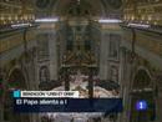 Telediario 1 - Benedicto XVI felicita la Navidad