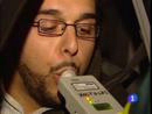 Telediario 1 - Controles de alcoholemia en Navidad