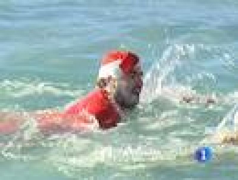 Las carreras populares de natación son un clásico en Navidad, a pesar de las bajas temperaturas del agua.