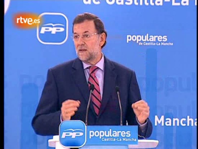 El presidente del Partido Popular, Mariano Rajoy, ha hablado durante la Junta directiva del PP celebrada en Castilla-La Mancha sobre la denominada ley Sinde, que el pasado 21 de diciembre fue rechazada en el Congreso al quedarse el PSOE sin apoyos