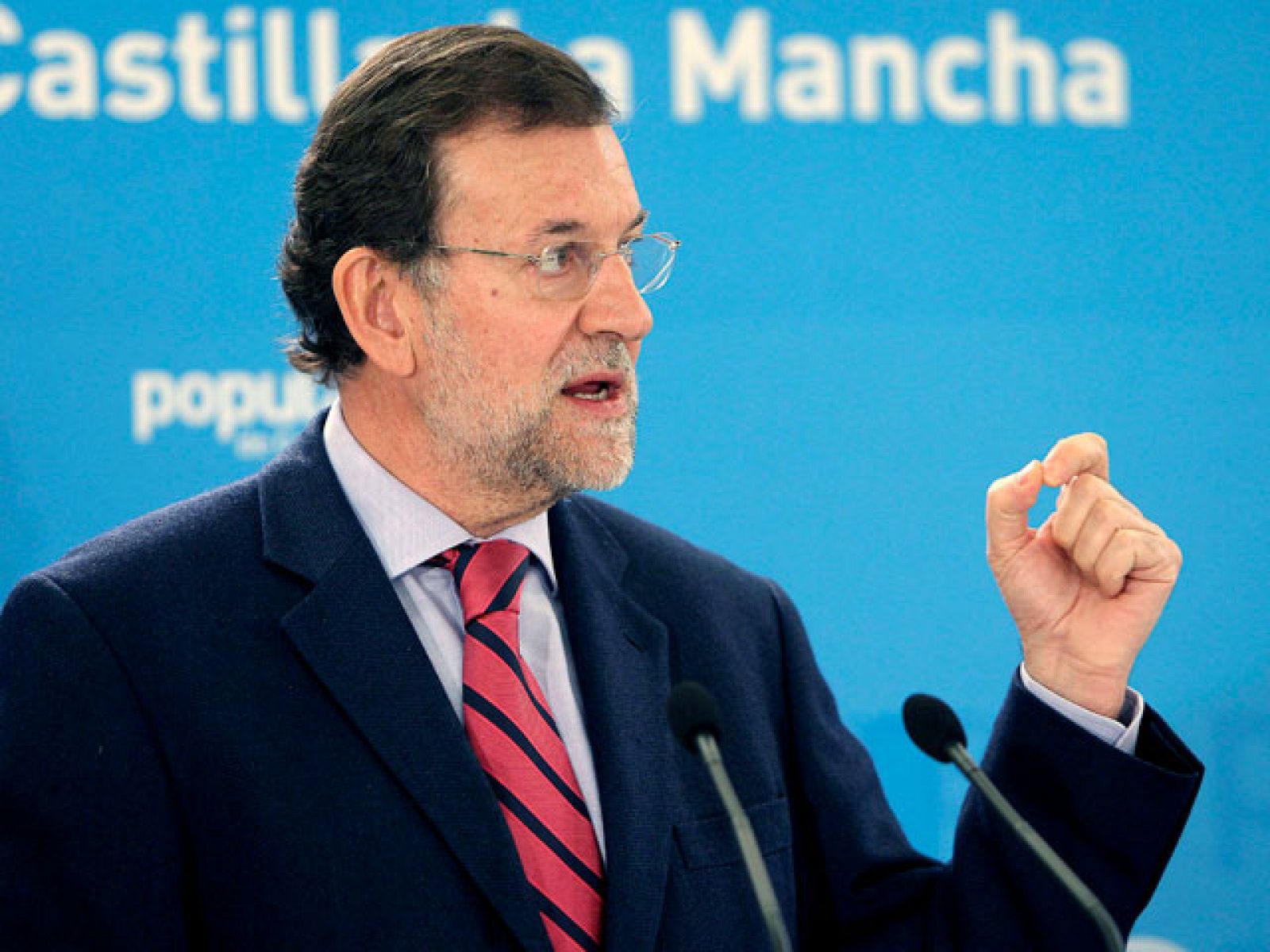 El presidente del Partido Popular, Mariano Rajoy, ha dicho en Ciudad Real que lo  que va a haber en España es un cambio político.