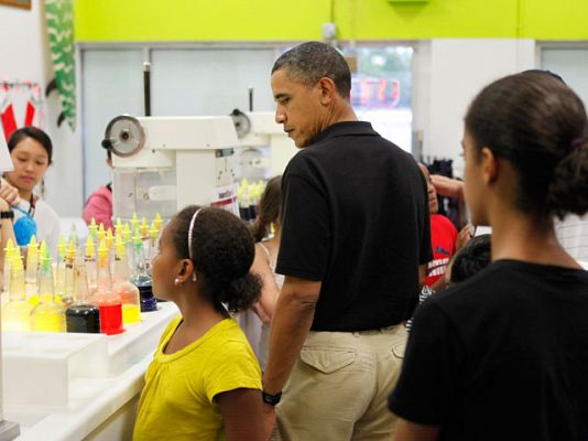 Obama se toma un granizado