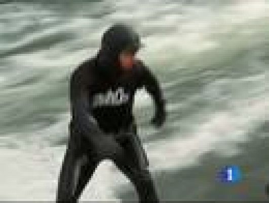 Telediario 1 - Haciendo surf en... Múnich