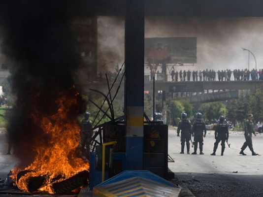 Protestas en Bolivia contra Evo