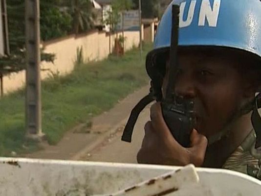 Telediario 1 - Refugiados de Costa de Marfil