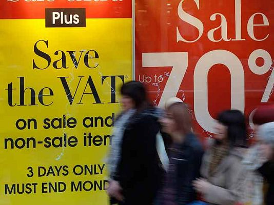 Telediario 1 - IVA del 20% en Reino Unido