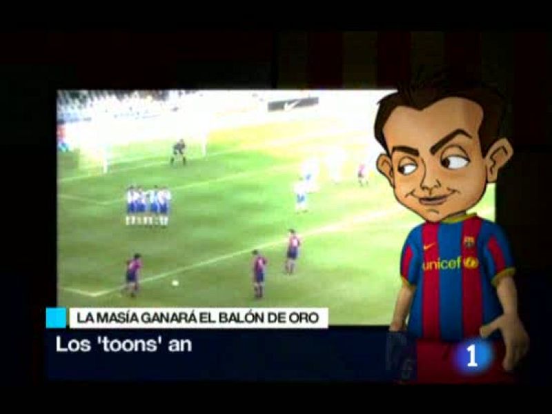 Los 'Toons' del Barça dejan claro que el Balón de Oro que irá a parar a las manos de Iniesta, Xavi o Messi; será, ante todo, un premio a la cantera culé.