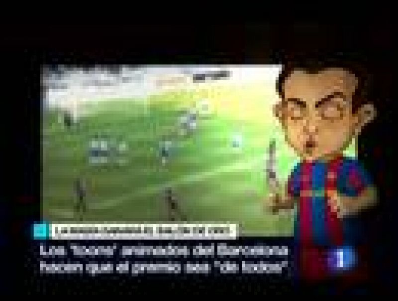 Los 'Toons' del Barça dejan claro que el Balón de Oro que irá a parar a las manos de Iniesta, Xavi o Messi; será, ante todo, un premio a la cantera culé.