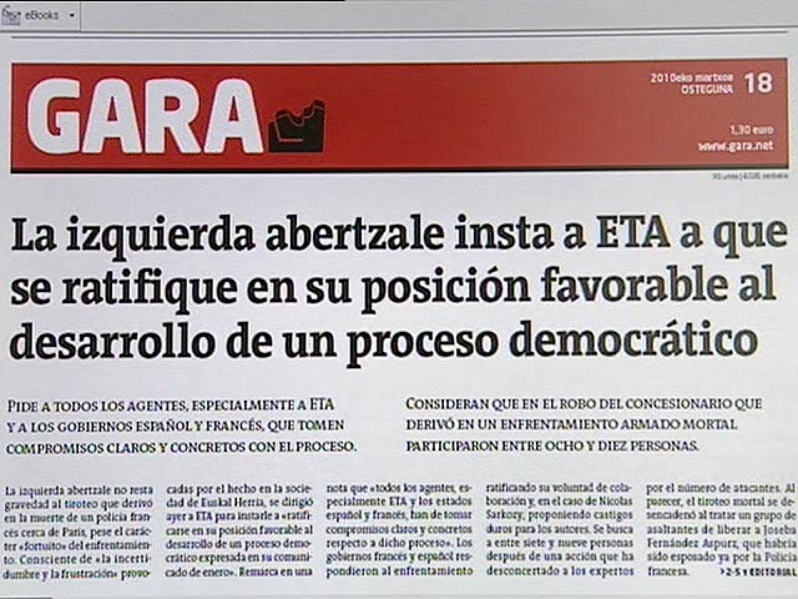 El comunicado de ETA llega cuando la banda terrorista atraviesa sus horas más bajas | Ver