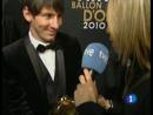 Telediario 1 - Messi sorprende con el Balón de Oro