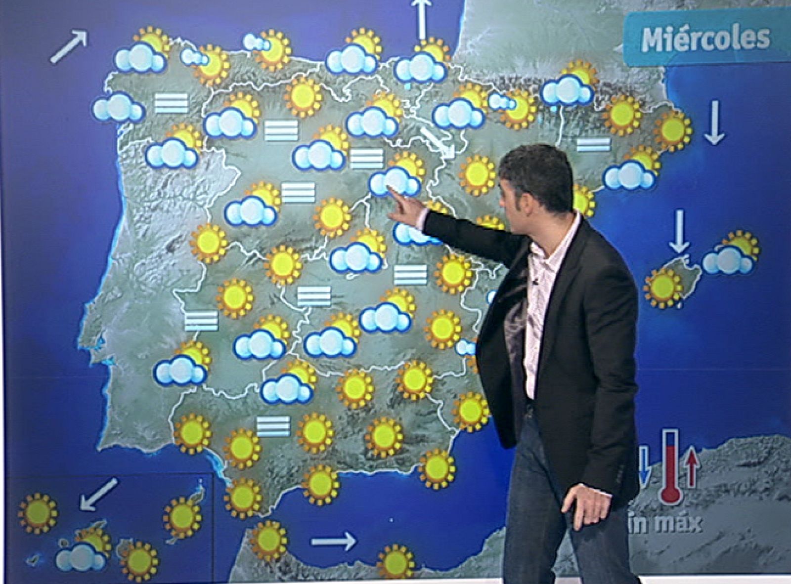 Intervalos de viento fuerte en Aragón, Cataluña, Castellón y Menorca