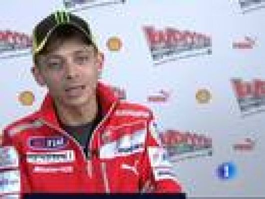 Telediario 1 - Alonso y Rossi, de rojo Ferrari y Ducati