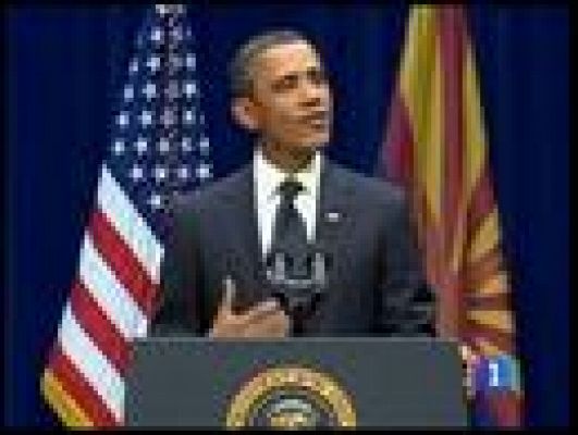 Telediario 1 - Homenaje a las víctimas de Tucson