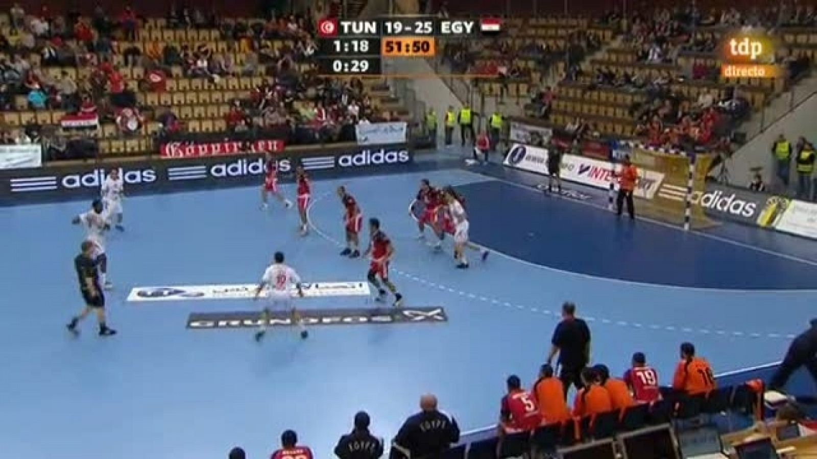 Mundial de Balonmano: Túnez 23-27 Egipto - 17/01/11 | Ver