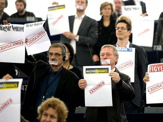 Mordazas en el Parlamento Europeo