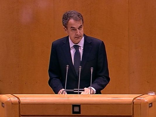  - Zapatero habla en el Senado