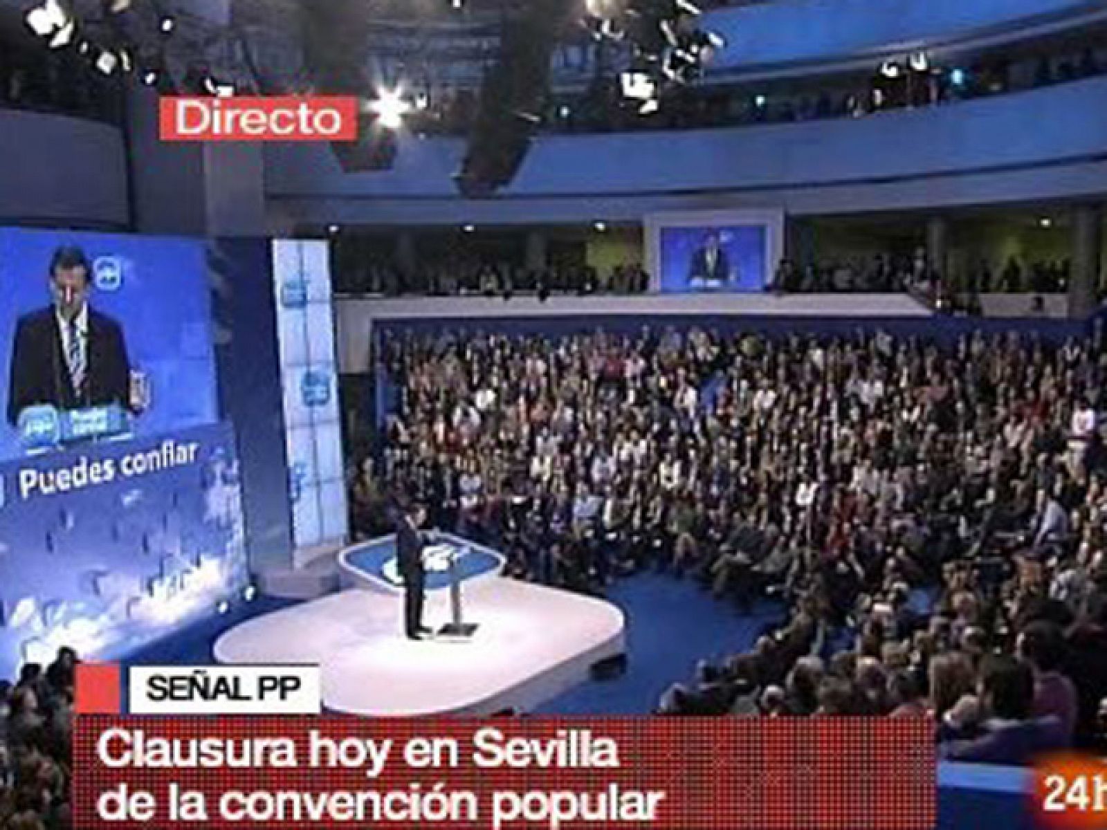 Rajoy dice que los españoles miran al PP con confianza