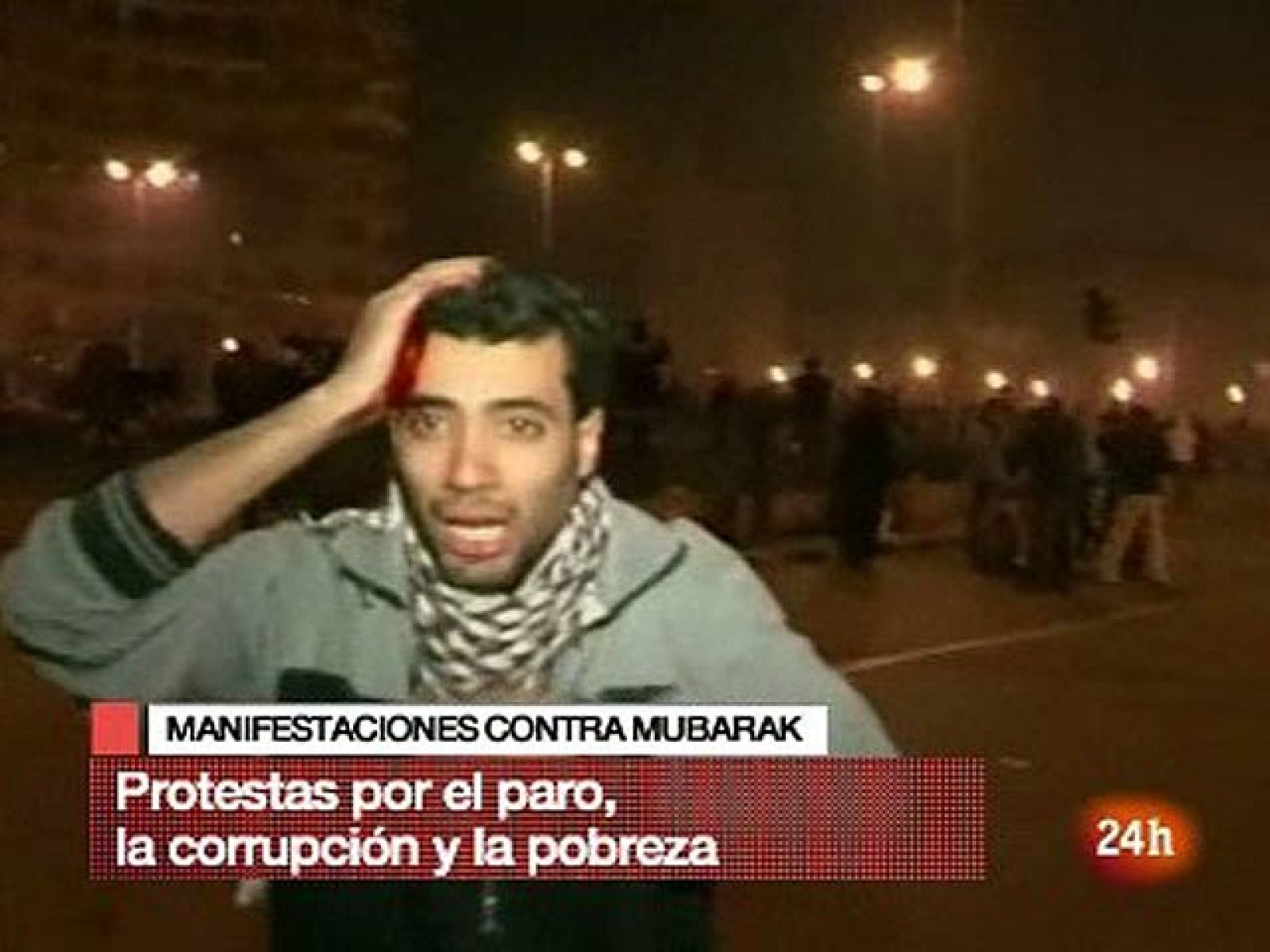 Dispersan a miles de personas que seguían manifestándose de madrugada en Egipto