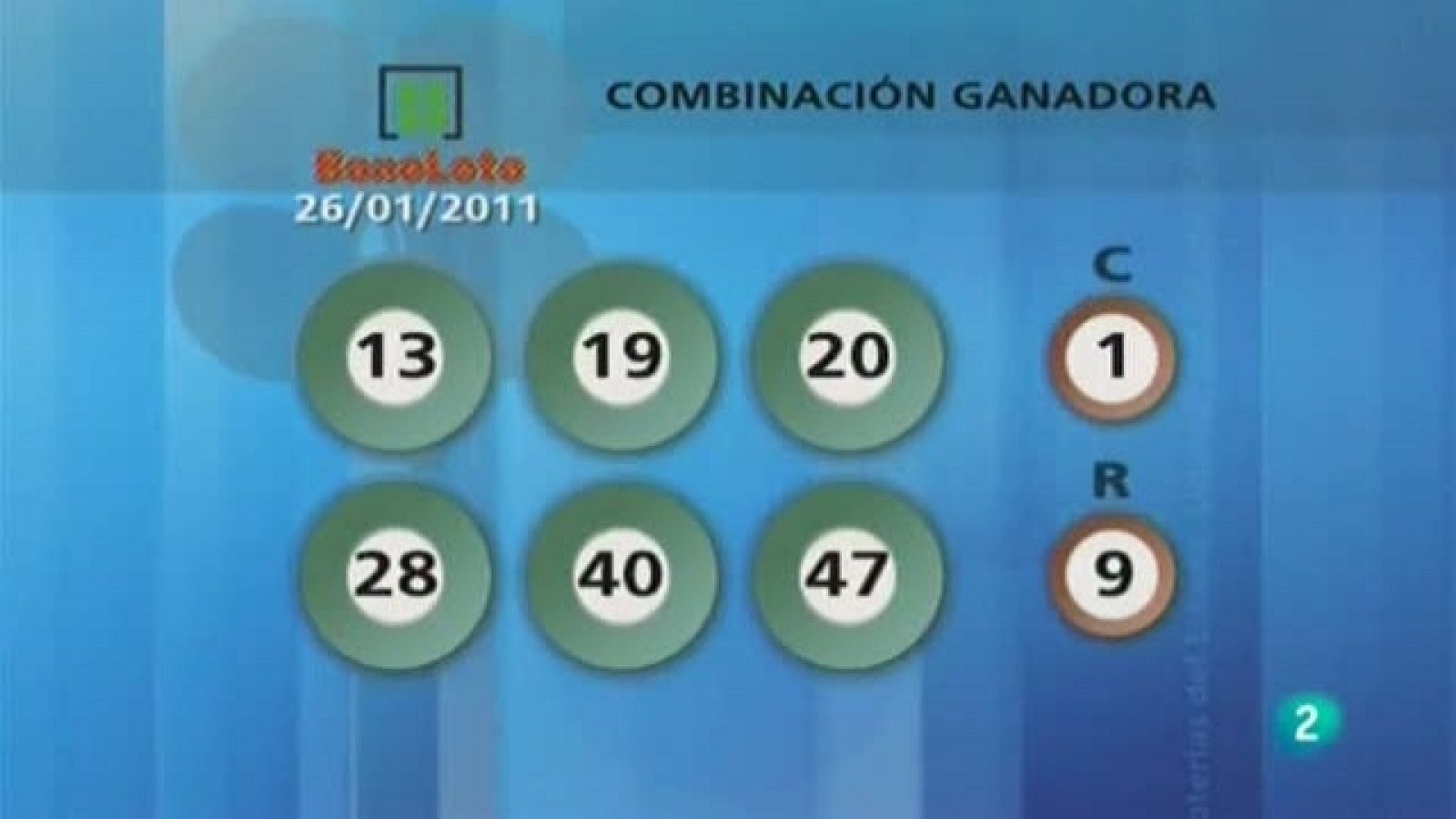 Lotería diaria - 26/01/11 - Loterías | Ver