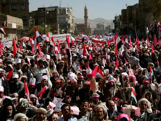 Protestas en la capital de Yemen