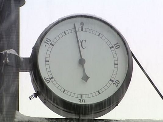 Telediario 1 - Media España bajo cero